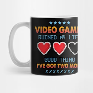 Video Games Ruined My Life Funny Gaming Lover Controller Gamer Mug